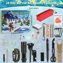Survival Kit Advent Calendar 2025, 24 Days Christmas Countdown Calendar for Adult Men Teen, Household Hand Tool Kit for Outdoor Camping, Fishing, Adventure