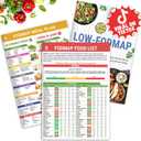 HAMIEW Set 3 Low FODMAP Food List Chart & Meal Plan for IBS, SIBO, Bloating  Laminated Diet Guide w/Serving Size, Net Carbs, Calories, Gluten, Fiber  Elimination Diet Recipes for Beginners