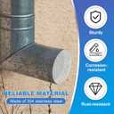 PATIKIL Gutter Guard Filter 2.5"-2", 3 Pack PVC Termination Cap Mesh Screen Vent Cover Stainless Steel Conical Exhaust Pipe Cover Guard Filter Strainer for Downspout Silver