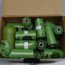 Reli. Biodegradable Dog Poop Bags w/Holder (1200 Count - 80 Rolls Bulk) | Leash Clip Dispenser | 9x13" Large Dog Bags for Poop | Green Eco-Friendly Oxobiodegradable Waste Disposal Refills (Unscented)