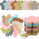 gisgfim 50Pcs Multicolor Spot Markers Carpet Floor Spots Markers Flower-Shape Standing Dot Flexible Carpet Dots for Classroom Decorations for Elementary School Preschool Kindergarten Supplies