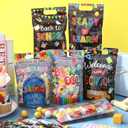 Kosiz 60 Pcs Back to School Gift Bags with Handles Plastic Welcome Back Sealing Candy Treat Goodie Cookie Bags Bulk for First Day of School Classroom Birthday Party Favors Supplies