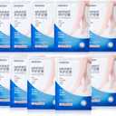 Niacinamide Foot Mask Socks for Dry Cracked Feet, Moisturizing Foot Masks for Soft Smooth Skin, Hydrating Foot Care Treatment for Heels, at-Home Pedicure Spa, 10 Pairs for Men & Women