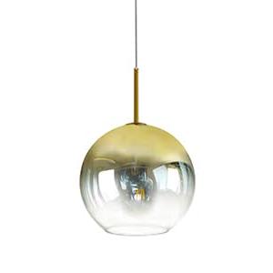 GLAMIGHT Pendant Lights Kitchen Island, Modern Hanging Light Fixtures with Handblown Glass Globe, Gold Pendnat Lights for Dining Room, Living Room, Bar 11.8 Inch Diam