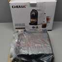 CHULUX Compact Espresso Machine, 20 Bar Single Serve Coffee Maker, Dual Brew Sizes for Espresso and Lungo, 1400W Rapid Brewing, Mystic Gray (Upgrade Model)