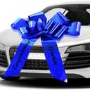 Chunful 30 Inch Graduate Car Bow Large Gift Bow for Cars 2026 Congratulations Graduate Decoration Gift Wrapping Ornament for Present Birthday Party(Blue)