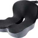 Premium Car Cushions for Driving Versatile Seat Cushion for Truck Driver& Office Chair, Memory Foam Driver Seat Cushion with Back Support & Non-Slip Basewith Adjustable Strap