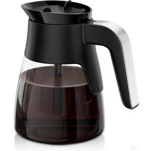 10 Cup Coffee Pot Replacement for Ninja Coffee Maker CM401, Glass Coffee Carafe Compatible with Ninja CM400 CP300 CF091 CM371 CM300, Ninja Coffee Pots Replacements with Brew-Through Lid
