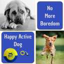 Herding Ball for Dogs 18 Durable Training Dog Toy for Medium & Large Dogs | Dog Ball Includes Clicker + Pump | Blue & Yellow | Tough 1680D Fabric | for Active Breeds