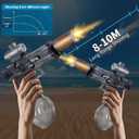 2 Pack Electric Water Guns for Adults,Electric Water Guns for Family Play,Automatic Water Blaster with LED Lights,22-28FT Long Range,Summer Outdoor Toys for Kids,Backyard,Pool & Beach
