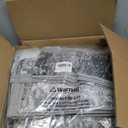 3x8 Washable Runner Rug for Hallway Kitchen Low Pile - Abstract Carpet Runner for Entryway Bathroom Laundry Room Bedroom Dining Room Indoor Floor Mat - Grey