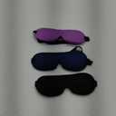 LKY DIGITAL Sleep Mask for Side Sleeper 3 Pack, Blackout 3D Eye Mask for Sleeping, Night Blindfold for Men Women (Black & Blue & Purple)