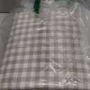 MooMee Gingham Duvet Cover Set 100% Washed Cotton Linen Like Textured Breathable Durable Soft Comfy Modern Checkered Design (Tannish Linen Grey Gingham, King 104"x90")