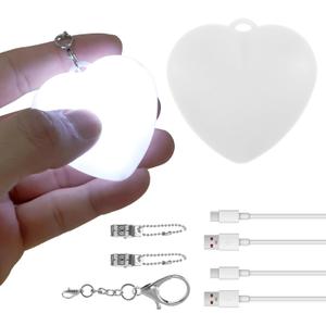 2Pcs Purse Light Handbag Light, Purse Glow Heart Lights, LED Automatic Sensor Portable Handbag NightLight, Touch Activated Mini Hand Bag PurseLamp for Women Bag Accessories