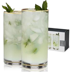 DI True Reserv Meridian Highball Glasses,  4 Packs, 15oz DI True Reserv Meridian Highball Glasses,  4 Packs, 15oz