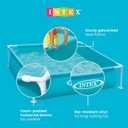 Intex 4 Foot x 12 Inch Miniature Durable Vinyl Outdoor Above Ground Frame Kiddie Swimming and Teaching Baby Pool for Ages 3 and Up, Blue
