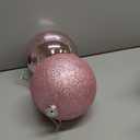 XmasExp 6in Large Christmas Ornaments Christmas Ball Ornaments Giant Tree Decoration Shatterproof Decorative Hanging Balls for Holiday Party Decor (Pink,2pcs)