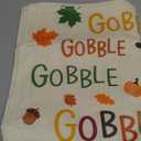 Artoid Mode Turkey Gobble Thanksgiving Placemats Set of 6, 12x18 Inch Maple Leaves Fall Table Mats for Outdoor Home Party Kitchen Dining Decoration (Beige)