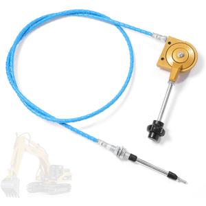 2m Throttle Cable Excavator Parts Throttle Control Cable for AGT Mini Excavator 6.6FT Heavy-Duty Replacement Accelerator Cable