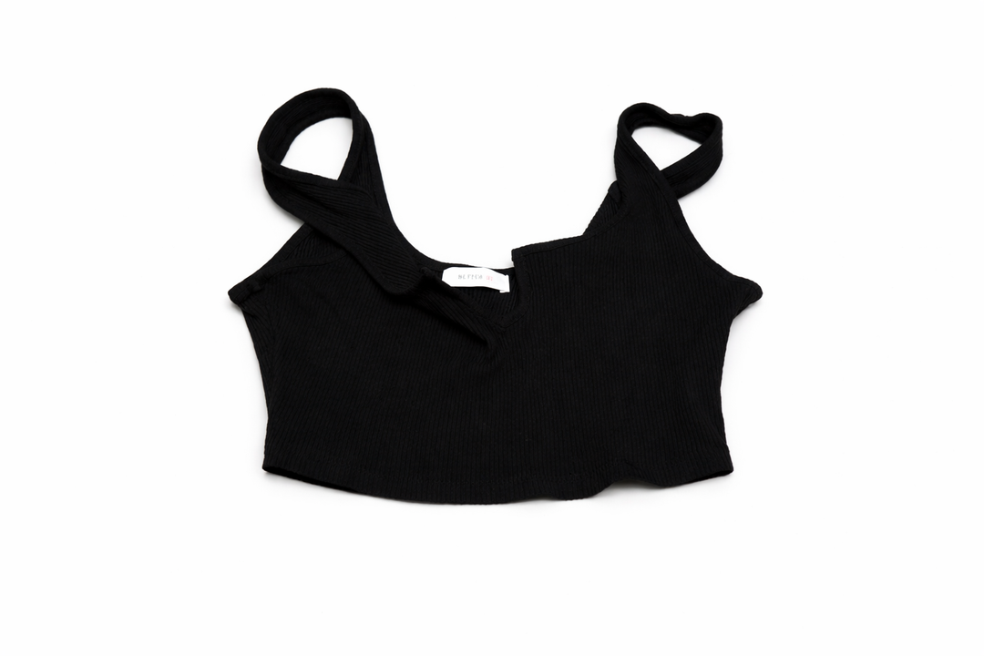 Better Be Women Halter Tank Tops Trendy Going Out Tops (Medium, Black)
