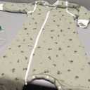 2.5 TOG Removable Long Sleeve Sleep Sack with Legs, Super Soft 100% Cotton Winter Toddler Sleep Bag with Feet, Maples, M