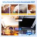 Canvcle Sunshades for 2021-2025 2026 Toyota Sienna Accessories Windshield Sun Shade Side Rear Window Shade Cover Sun Visor Shield Privacy Protection for Camping Keep Vehicle Cool Black 8PCS