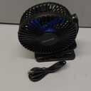 Gaiatop Portable Clip on Fan Battery Operated, Small Powerful 3 Speed Quiet 360 Rotate, USB Rechargeable Mini Personal Cooling Fan for Desk Table Home Office Stroller Camping Women Gifts Black Blue