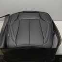 Coverado Car Seat Covers Full Set, Seat Covers for Cars, Black Car Seat Cover, Car Seat Protector Waterproof, Nappa Leather Car Seat Cushion, Car Seat Covers Front Seats and Back Fit for Most Cars