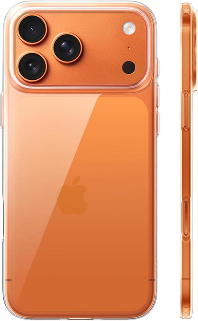 TORRAS for iPhone 17 Pro Case, Slim Fit, Ultra Thin Lightweight Minimal Design, Secure Grip & Silky Touch, Anti-Scratch Hard PC Cover for iPhone 17 Pro Phone Case 6.3in, OriginFit, Clear