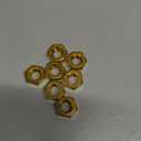 10 PCS M6-1 Brass Hex Nuts, Metric Coarse Thread Hexagon Nut,ISO 4032, Class 4.8 Screw Bolt Fasteners, Hardware Lock Nut(H52 Brass)