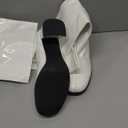 Women's Go Go Boots Over The Knee Block Heel Zipper Boot (8.5, White)