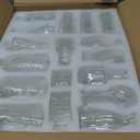 Set of 40 Glass Bud Vases, Small Clear Glass Vases in Bulk, Mini Vintage Embossed Flower Vase for Wedding, Centerpieces, Birthday Party, Baby Shower, Home Table Decorations (Clear)