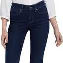 NYDJ Women's Marilyn Straight Jeans (Black, L)