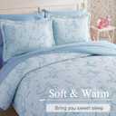 Geniospin Light Blue Twin Comforter Set for Girls- 5 Pieces Bowknot Jacquard Bed in A Bag Twin Bedding Sets with Sheets, Pillowcases & Shams, All Season Kids Comforter Set