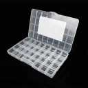 32 Grids Clear Plastic Organizer Box, Craft Storage Container for Beads Organizer, Art DIY, Crafts Jewelry Storage, Fishing Tackles, Rock Collection, 3 Pack