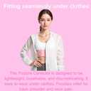Back Brace Posture Corrector for Women - Adjustable Upper Posture Support Brace for Neck Shoulder Back Straightener - Comfortable Posture Corrector Invisible Hunchback Slouching under Clothes (Pink, M)