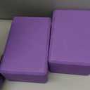 Fitvids All Purpose 1/2-Inch Extra Thick High Density Anti-Tear Exercise Yoga Mat with Carrying Strap and Yoga Blocks, Multiple Colors (Purple)