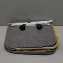 SpaceAid Laundry Hamper with Wheels and Lid, 26 Gal (100L) Rolling Clothes Basket with Bamboo Handle, Large Laundry Hamper for Bedroom, Bathroom, Dorm, Laundry Room - Grey