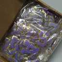 105 Pcs Chenille Letter Patches Self Adhesive Iron on Colorful Chenille Embroidered Patches with Gold Glitter Jean Stickers for Clothing Hat Backpack Bag Jacket(Purple Gradient Series)