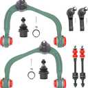 4WD Front 8pc Suspension Kit for 2005-2008 Ford F-150,2006-2008 Lincoln Mark LT, 2 Upper Control Arms 2 Lower Ball Joints 2 Sway Bars 2 Outer Tie Rods(8pc)