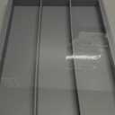 Purawood Kitchen Drawer Organizer - Expandable Utensil Drawer Organizer for Kitchen, Cutlery Tray & Silverware Organizer, 3-5 Slots - Bamboo Organizer for Utensils & Flatware (Grey)