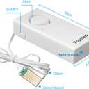 Water Leak Detector, 120dB Loud Siren, Powered by 9V Battery (not Include), Sensor Alarm for RV Kitchen Basement Water Heater, 5 Pack