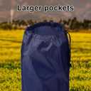 2pcs Camp Chair Replacement Bags, 36.22x9.84 Inch Polyester Durable Travel Outdoor Folding Chair Carry Bags with Shoulder Strap and Drawstring for Camping Hammock Yoga Mat Tripods (Navy)