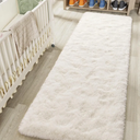 Ultra Soft Indoor Modern Area Rugs 2x8, Fluffy Living Room Carpets for Children Bedroom Home Decor Nursery Rug, Cream