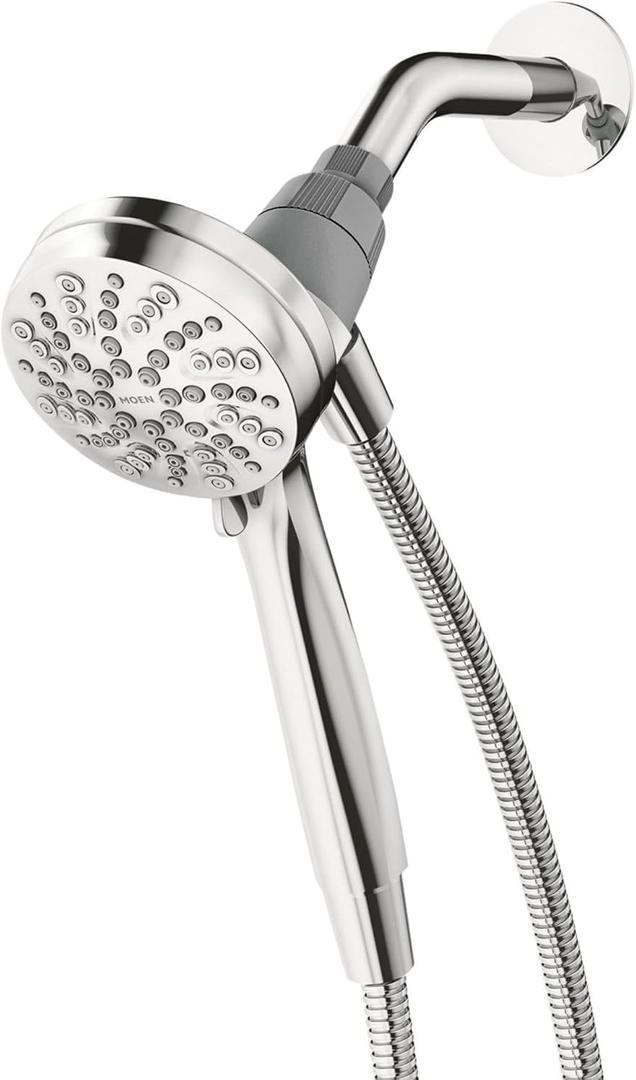 Moen Engage Magnetix Shower Head with Handheld Sprayer, 6 Handheld Shower Head Spray Functions, Chrome Finish, 26100EP