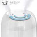 Honeywell Ultra Comfort Cool Mist Humidifier With Humidistat, 1.5 Gal Tank, No Filter, Digital Controls, Cleaning Brush Included, Ultra Quiet, Use With Essential Oils, White, HUL565W