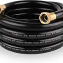 Reel Leader Hose for Garden: 15FT 5/8" Female to Female Hose with 3/4" GHT Brass Fittings - No Kink for Longer Faucet to Reel Distance - Short Water Hose for Yard Watering Outdoor Cleaning