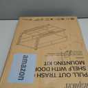 Insputer Dual Pull Out Trash Can Under Cabinet with Soft-Close Slides, Heavy Duty Under Sink Trash Can Kit for Kitchen Sink, Laundry, Garbage Can Not Included, Requires 17" W X 24" D Cabinets (Silver)