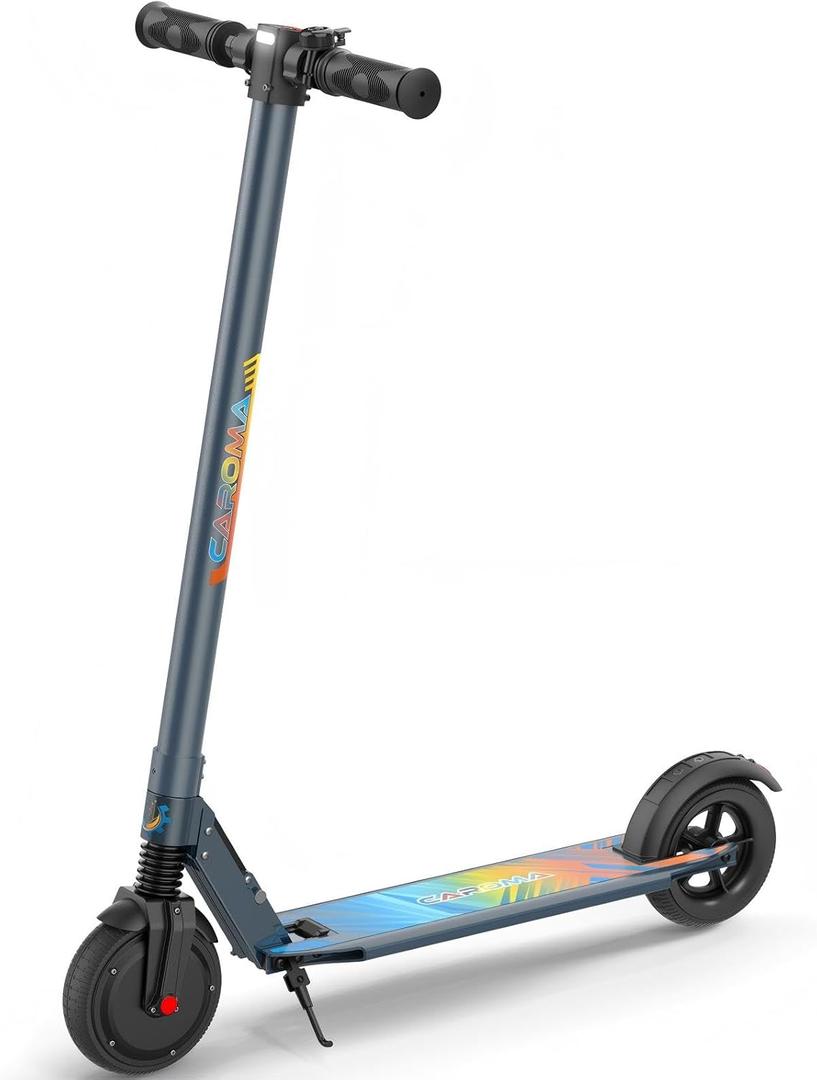 Caroma Adult Electric Scooter, Peak 450W Motor, Speed Control Scooter with Smart Big LED Display Max 16 MPH, 16-21 Miles Range, Lightweight Foldable E-Scooter,Electric Scooter for Kids