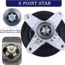 2 Pack Pre-Greased 918-04197B Spindle Assembly Replaces MTD 918-04197A Spindle Assembly 618-04197 MTD Spindle 5.75 618-04197B 618-04197 Spindle 618-0324 918-04197 918-0427C 918-0427D 618-0427